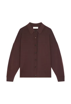 Maison Montagut Vestes Et Gilets>Veste Boutonnee Col Polo En Laine Merinos - Gabriella