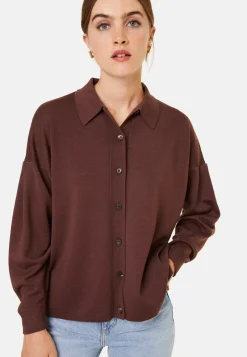 Maison Montagut Vestes Et Gilets>Veste Boutonnee Col Polo En Laine Merinos - Gabriella