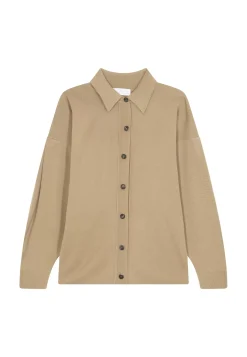 Maison Montagut Vestes Et Gilets>Veste Boutonnee Col Polo En Laine Merinos - Gabriella