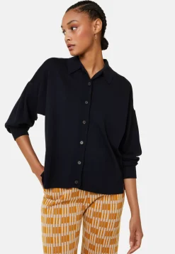 Maison Montagut Vestes Et Gilets>Veste Boutonnee Col Polo En Laine Merinos - Gabriella