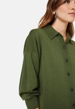 Maison Montagut Vestes Et Gilets>Veste Boutonnee Col Polo En Laine Merinos - Gabriella