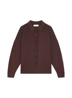 Maison Montagut Vestes Et Gilets>Veste Boutonnee Col Polo En Laine Merinos - Gabriella