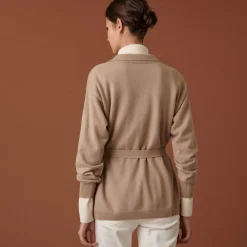 Maison Montagut Vestes Et Gilets>Veste Boutonnee En Cachemire Col Polo - Clemence