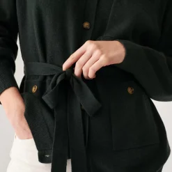 Maison Montagut Vestes Et Gilets>Veste Boutonnee En Cachemire Col Polo - Clemence