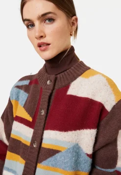 Maison Montagut Vestes Et Gilets>Veste Boutonnee En Melange De Laine - Gloria Marron Fonce