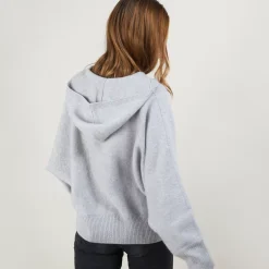 Maison Montagut Vestes Et Gilets>Veste Zippee A Capuche En Cachemire - Gabin