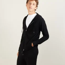 Maison Montagut Vestes Et Gilets>Veste Zippee A Capuche En Cachemire - Bradley