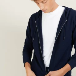 Maison Montagut Vestes Et Gilets>Veste Zippee A Capuche En Cachemire - Bradley