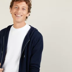 Maison Montagut Vestes Et Gilets>Veste Zippee A Capuche En Cachemire - Bradley