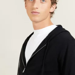 Maison Montagut Vestes Et Gilets>Veste Zippee A Capuche En Cachemire - Bradley