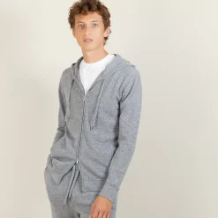 Maison Montagut Vestes Et Gilets>Veste Zippee A Capuche En Cachemire - Bradley