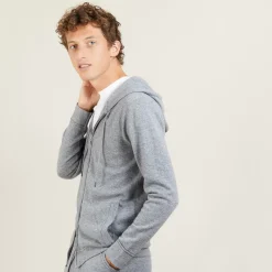 Maison Montagut Vestes Et Gilets>Veste Zippee A Capuche En Cachemire - Bradley