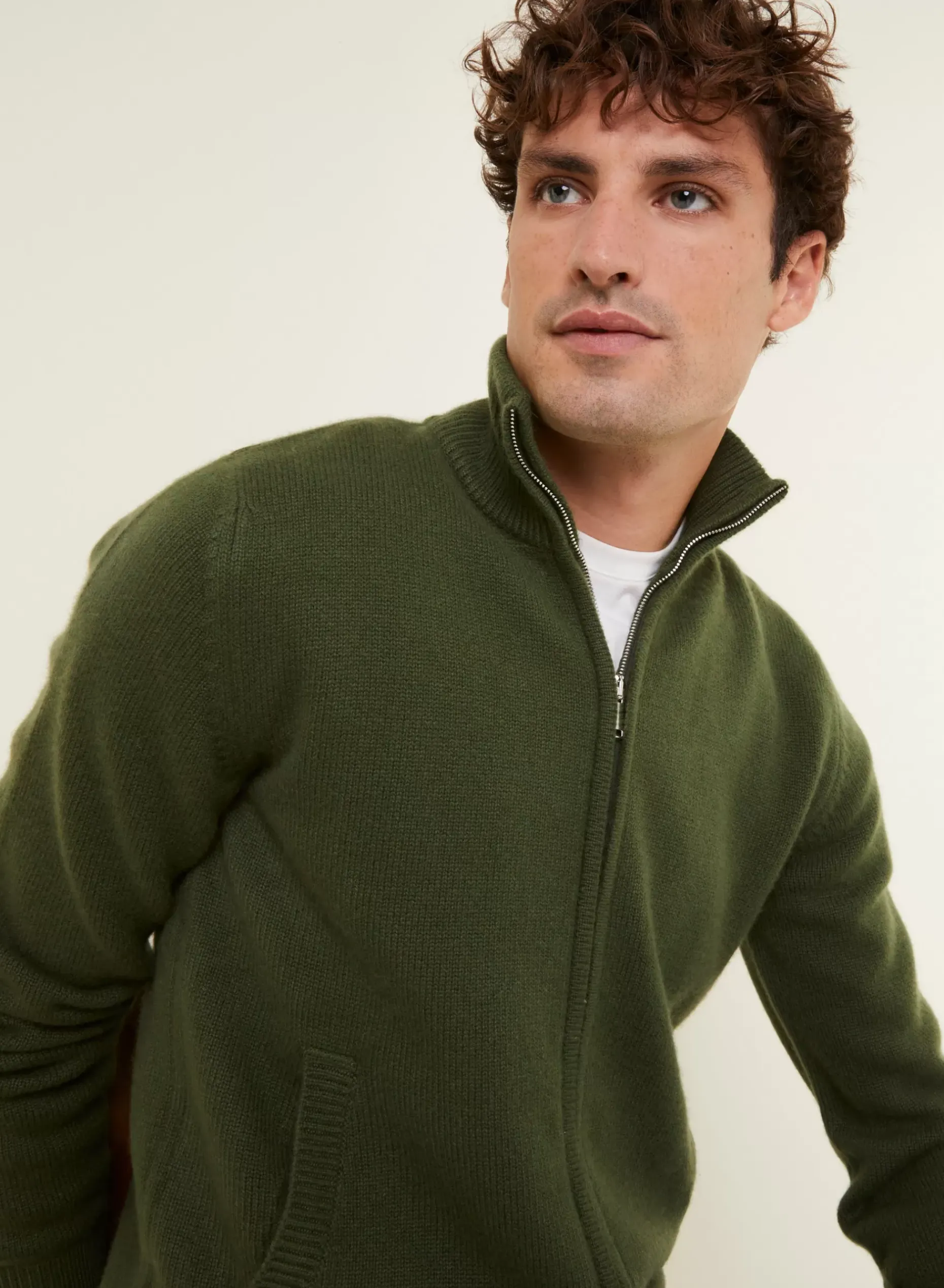 Maison Montagut Vestes Et Gilets>Veste Zippee A Poches En Cachemire 4 Fils - Balthazar