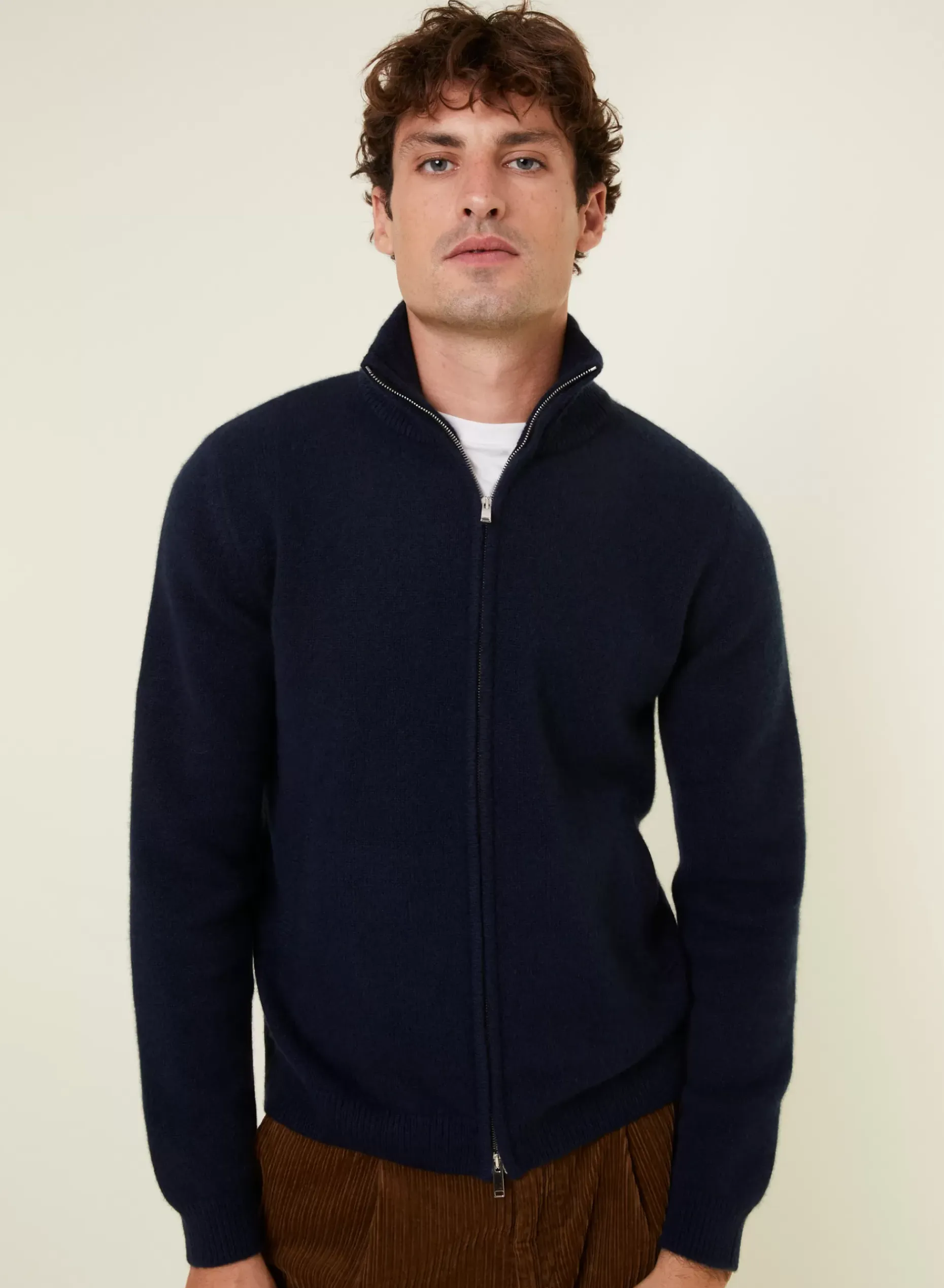 Maison Montagut Vestes Et Gilets>Veste Zippee A Poches En Cachemire 4 Fils - Balthazar