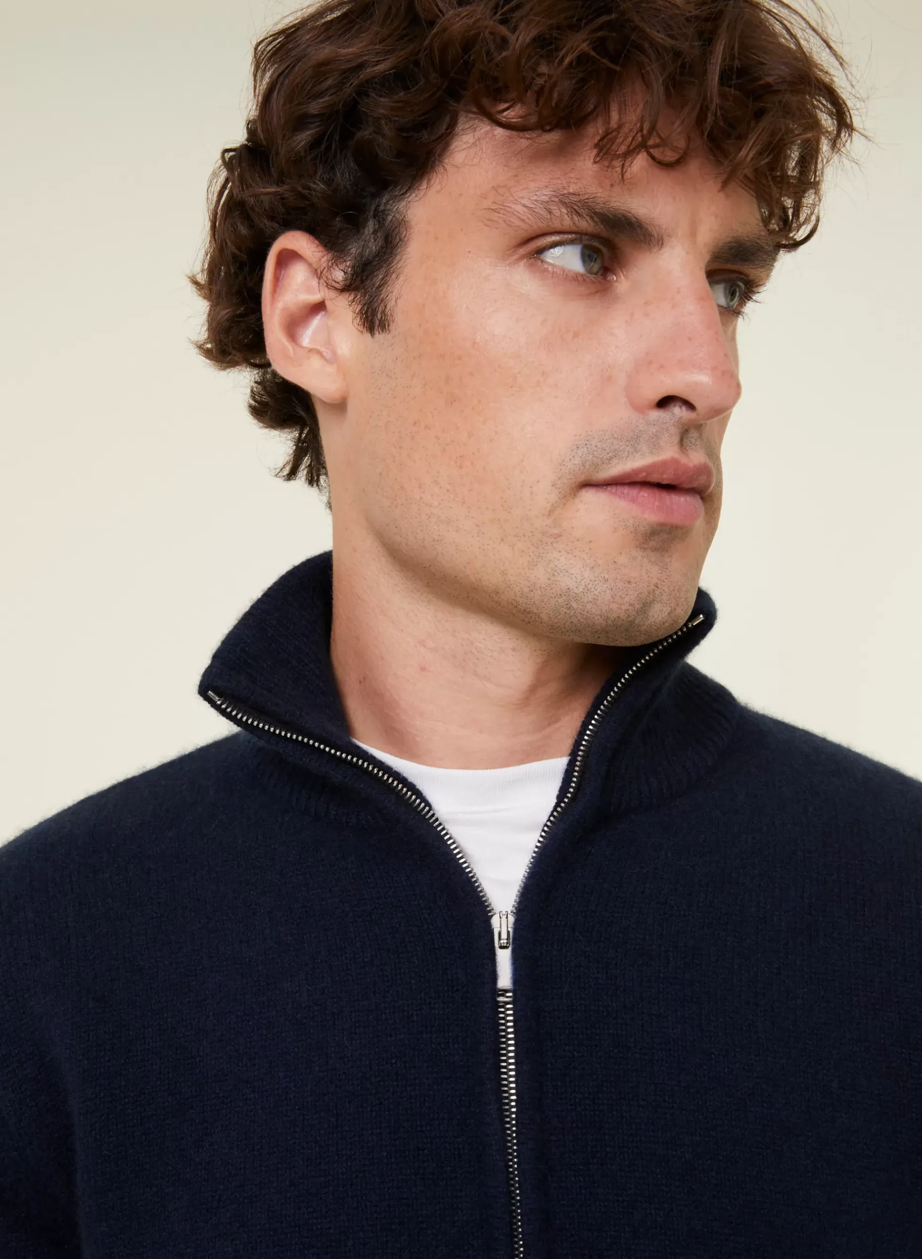 Maison Montagut Vestes Et Gilets>Veste Zippee A Poches En Cachemire 4 Fils - Balthazar