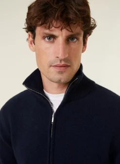 Maison Montagut Vestes Et Gilets>Veste Zippee A Poches En Cachemire 4 Fils - Balthazar