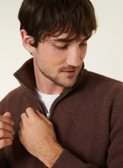 Maison Montagut Vestes Et Gilets>Veste Zippee A Poches En Cachemire 4 Fils - Balthazar
