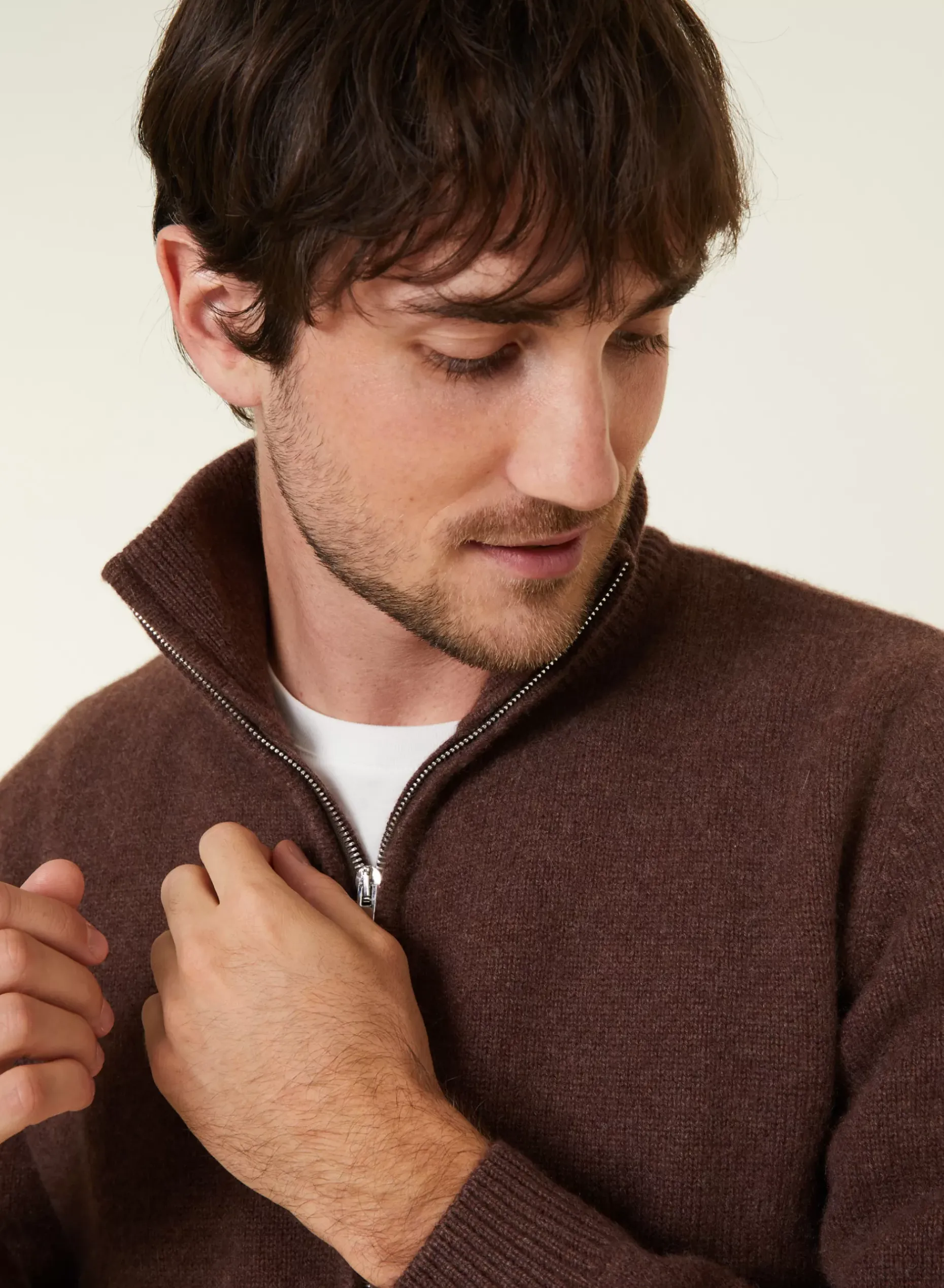 Maison Montagut Vestes Et Gilets>Veste Zippee A Poches En Cachemire 4 Fils - Balthazar