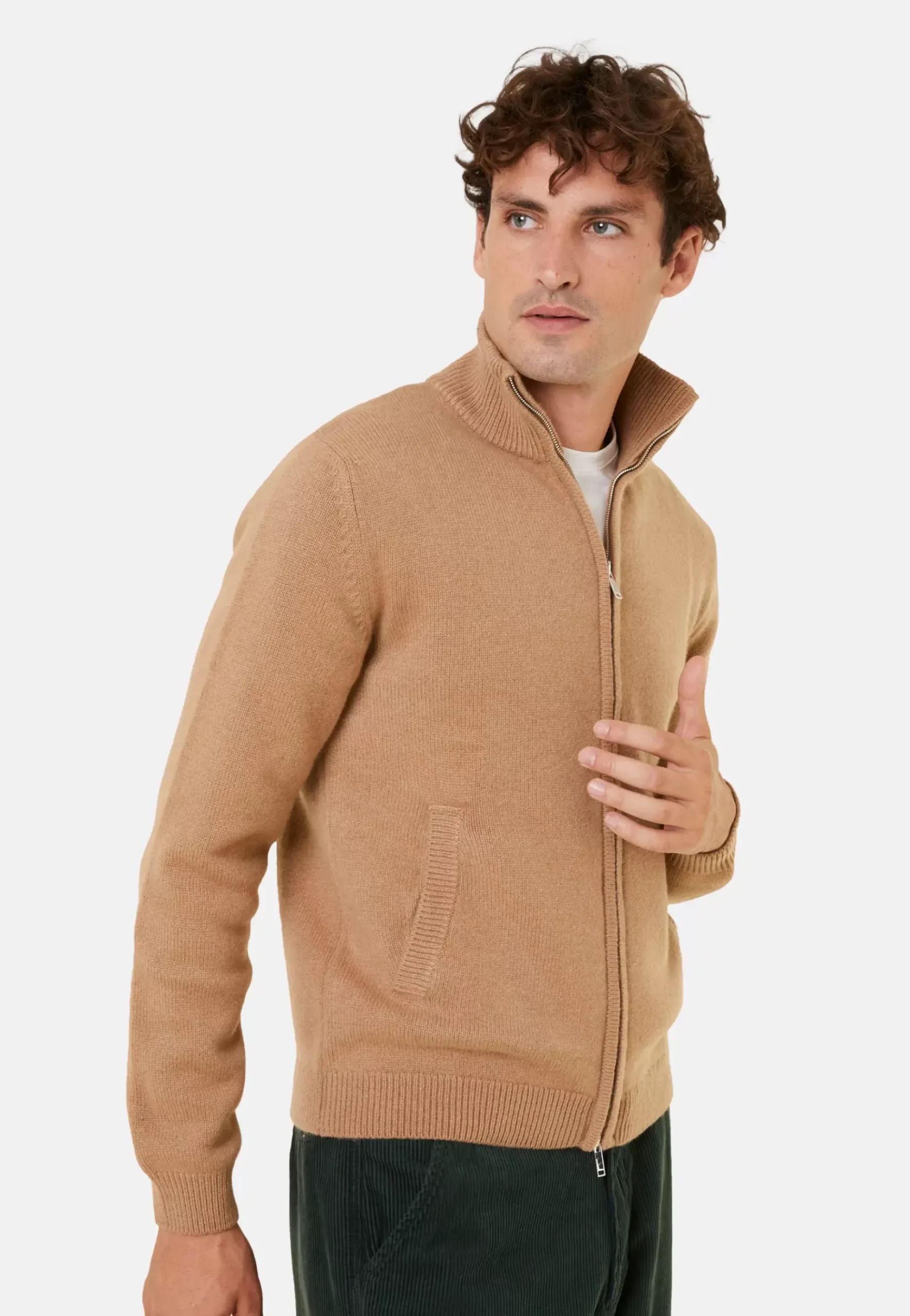 Maison Montagut Vestes Et Gilets>Veste Zippee A Poches En Cachemire 4 Fils - Balthazar