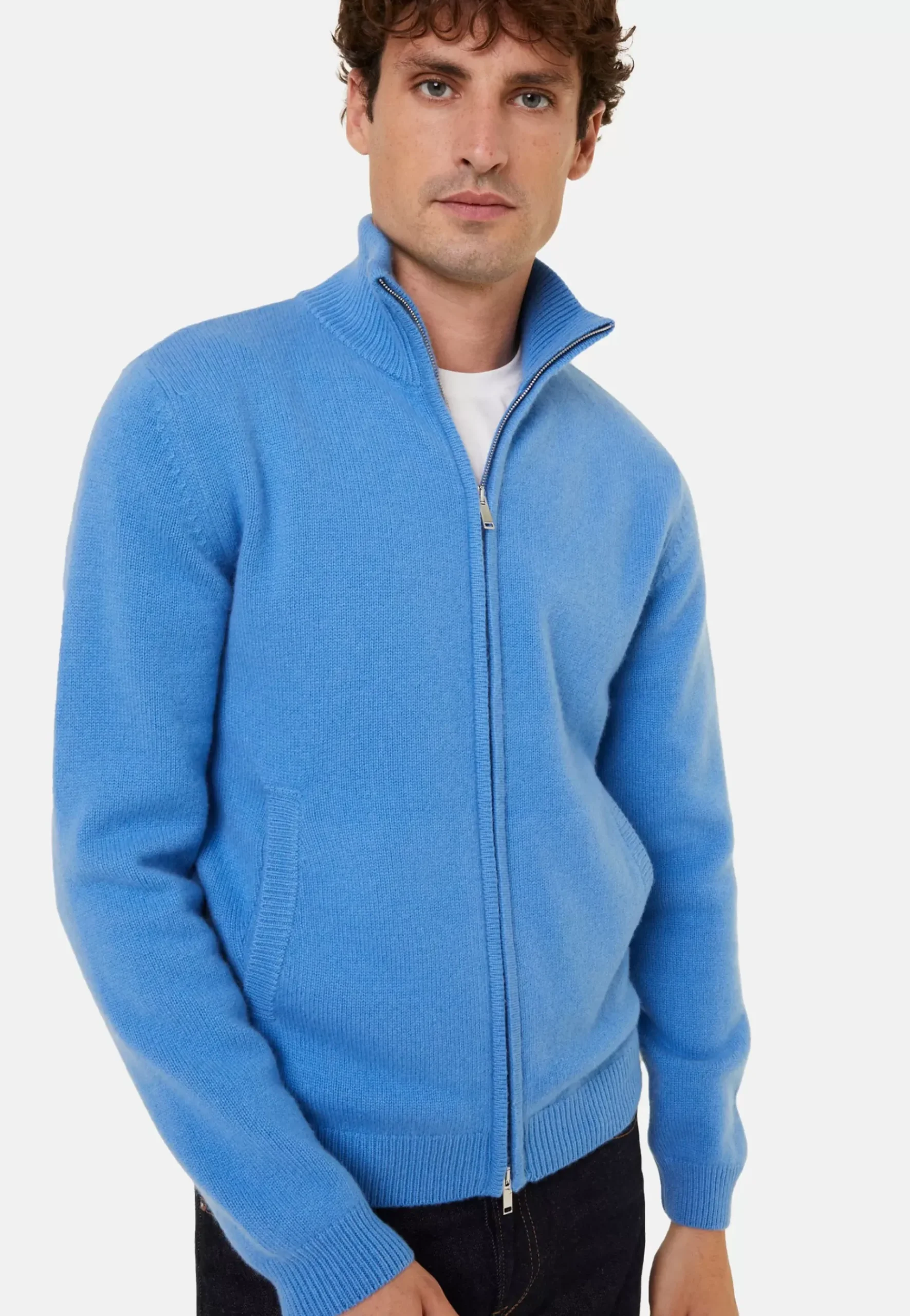 Maison Montagut Vestes Et Gilets>Veste Zippee A Poches En Cachemire 4 Fils - Balthazar