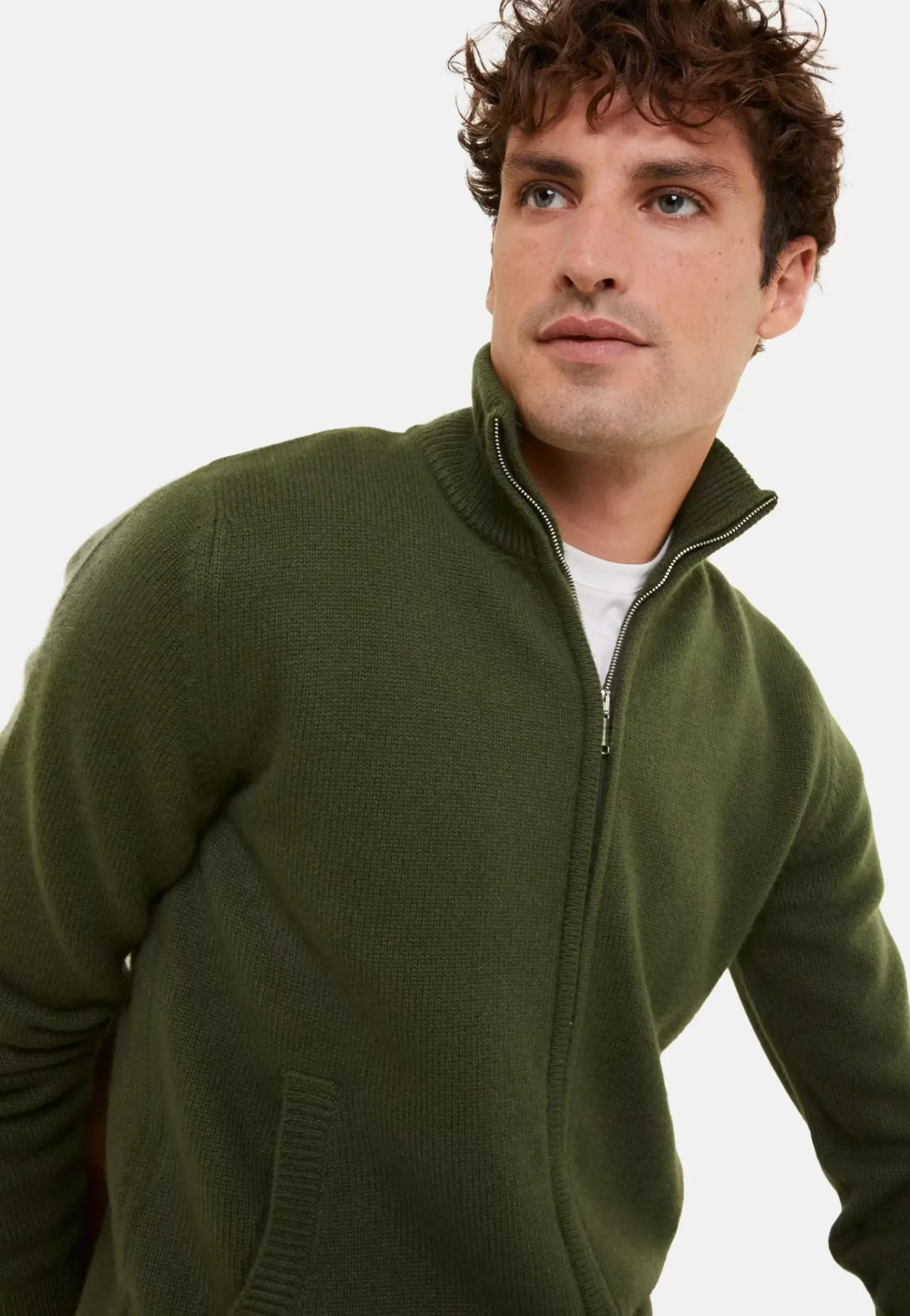 Maison Montagut Vestes Et Gilets>Veste Zippee A Poches En Cachemire 4 Fils - Balthazar