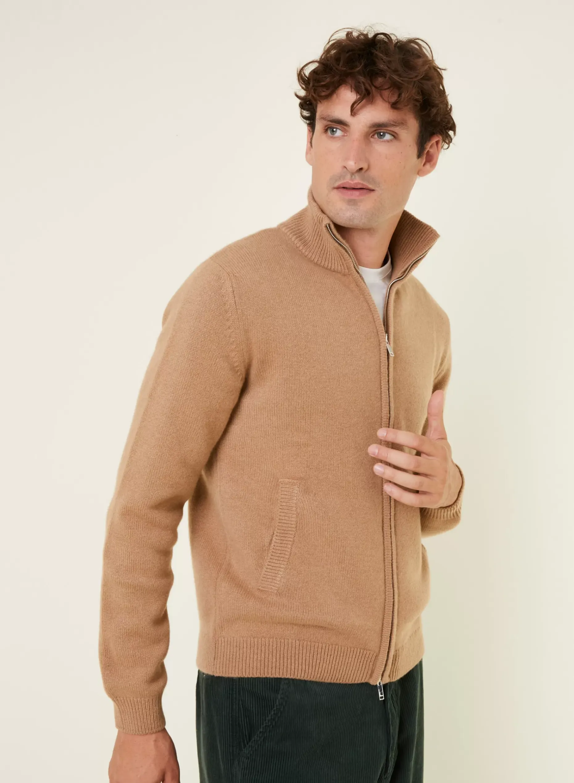Maison Montagut Vestes Et Gilets>Veste Zippee A Poches En Cachemire 4 Fils - Balthazar