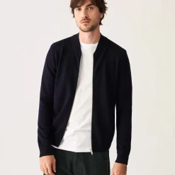 Maison Montagut Vestes Et Gilets>Veste Zippee A Poches En Laine Merinos - Archibald