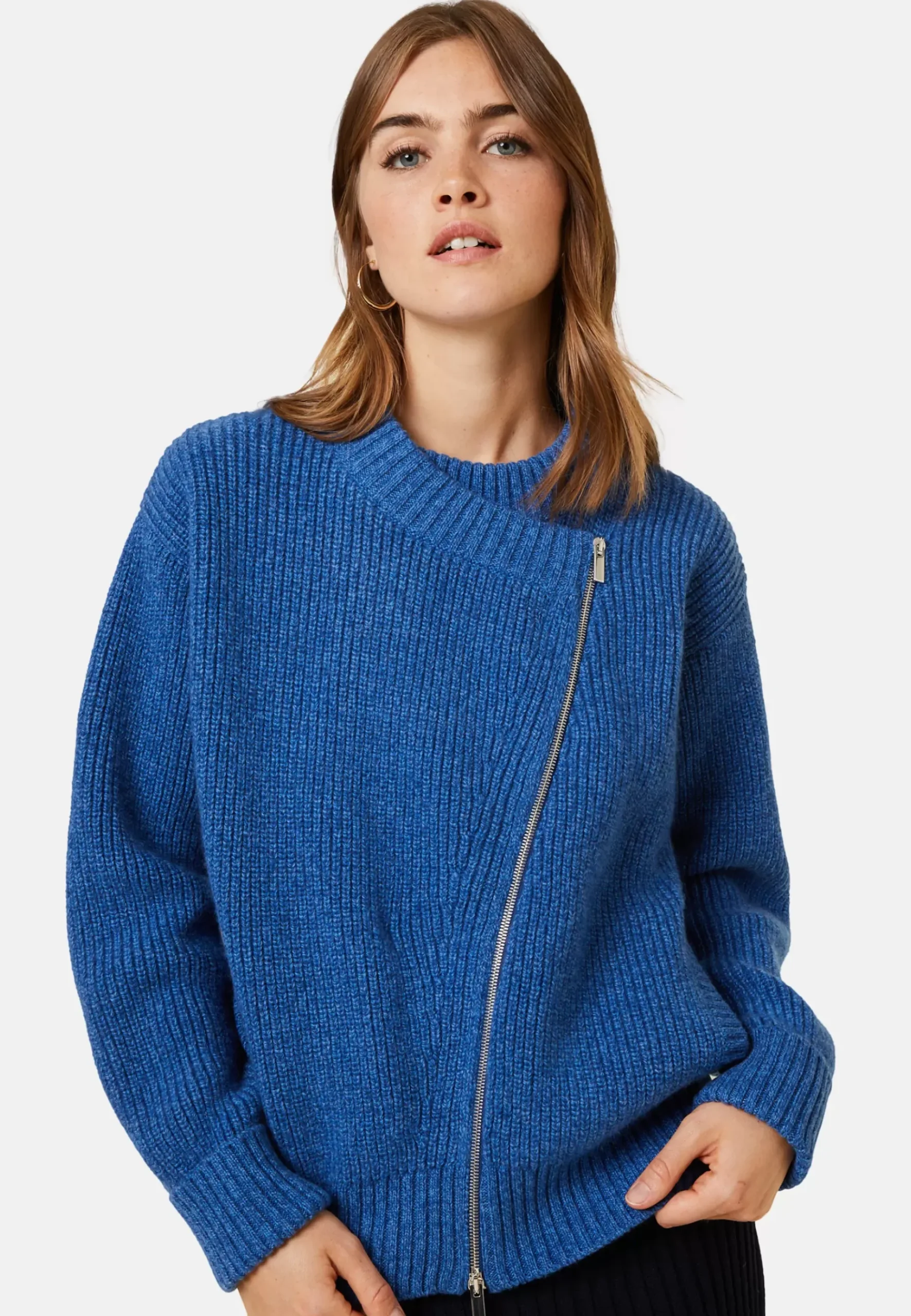 Maison Montagut Vestes Et Gilets>Veste Zippee Col Rond En Laine Et Cachemire - Gwenn