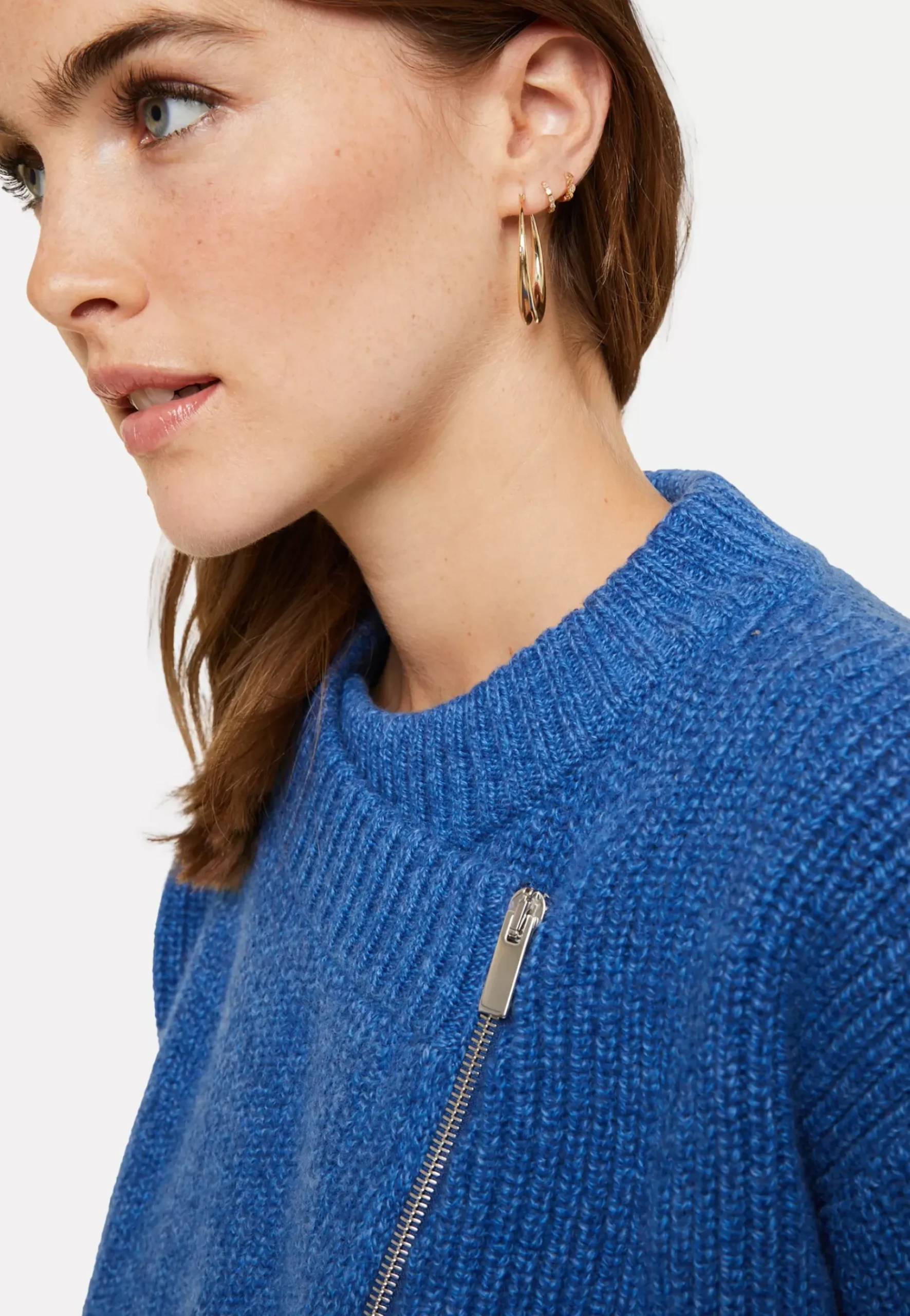 Maison Montagut Vestes Et Gilets>Veste Zippee Col Rond En Laine Et Cachemire - Gwenn