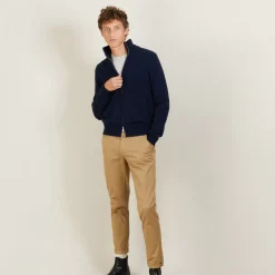 Maison Montagut Vestes Et Gilets>Veste Zippee En Cachemire 4 Fils - Balthazar