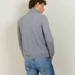 Maison Montagut Vestes Et Gilets>Veste Zippee En Cachemire 4 Fils - Balthazar