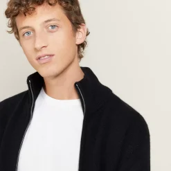 Maison Montagut Vestes Et Gilets>Veste Zippee En Cachemire 4 Fils - Balthazar