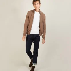 Maison Montagut Vestes Et Gilets>Veste Zippee En Cachemire 4 Fils - Balthazar