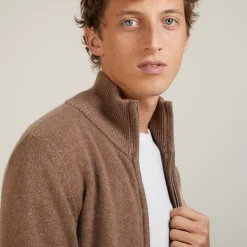 Maison Montagut Vestes Et Gilets>Veste Zippee En Cachemire 4 Fils - Balthazar