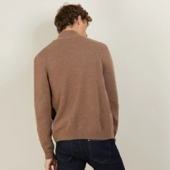 Maison Montagut Vestes Et Gilets>Veste Zippee En Cachemire 4 Fils - Balthazar
