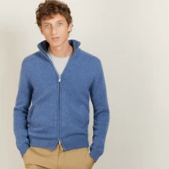 Maison Montagut Vestes Et Gilets>Veste Zippee En Cachemire 4 Fils - Balthazar