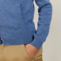 Maison Montagut Vestes Et Gilets>Veste Zippee En Cachemire 4 Fils - Balthazar