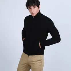 Maison Montagut Vestes Et Gilets>Veste Zippee En Cachemire 4 Fils - Balthazar