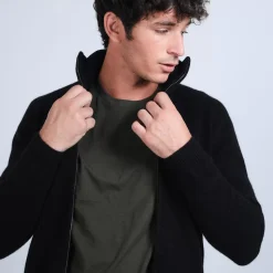 Maison Montagut Vestes Et Gilets>Veste Zippee En Cachemire 4 Fils - Balthazar