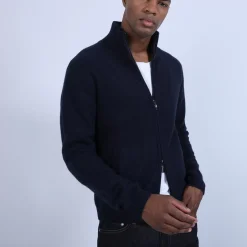 Maison Montagut Vestes Et Gilets>Veste Zippee En Cachemire 4 Fils - Balthazar