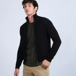 Maison Montagut Vestes Et Gilets>Veste Zippee En Cachemire 4 Fils - Balthazar