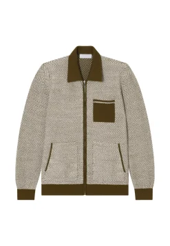 Maison Montagut Vestes Et Gilets>Veste Zippee En Laine Merinos - Dinesh