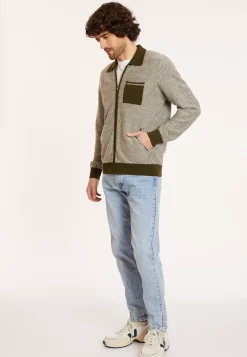 Maison Montagut Vestes Et Gilets>Veste Zippee En Laine Merinos - Dinesh