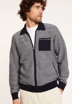 Maison Montagut Vestes Et Gilets>Veste Zippee En Laine Merinos - Dinesh