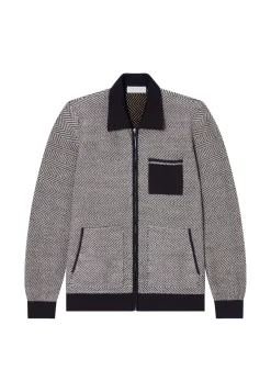 Maison Montagut Vestes Et Gilets>Veste Zippee En Laine Merinos - Dinesh