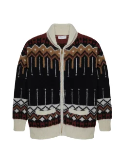 Maison Montagut Vestes Et Gilets>Veste Zippee Mi-Longue A Poches En Mohair - Goia Noir