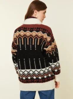 Maison Montagut Vestes Et Gilets>Veste Zippee Mi-Longue A Poches En Mohair - Goia Noir
