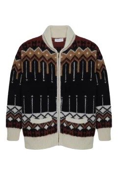 Maison Montagut Vestes Et Gilets>Veste Zippee Mi-Longue A Poches En Mohair - Goia Noir
