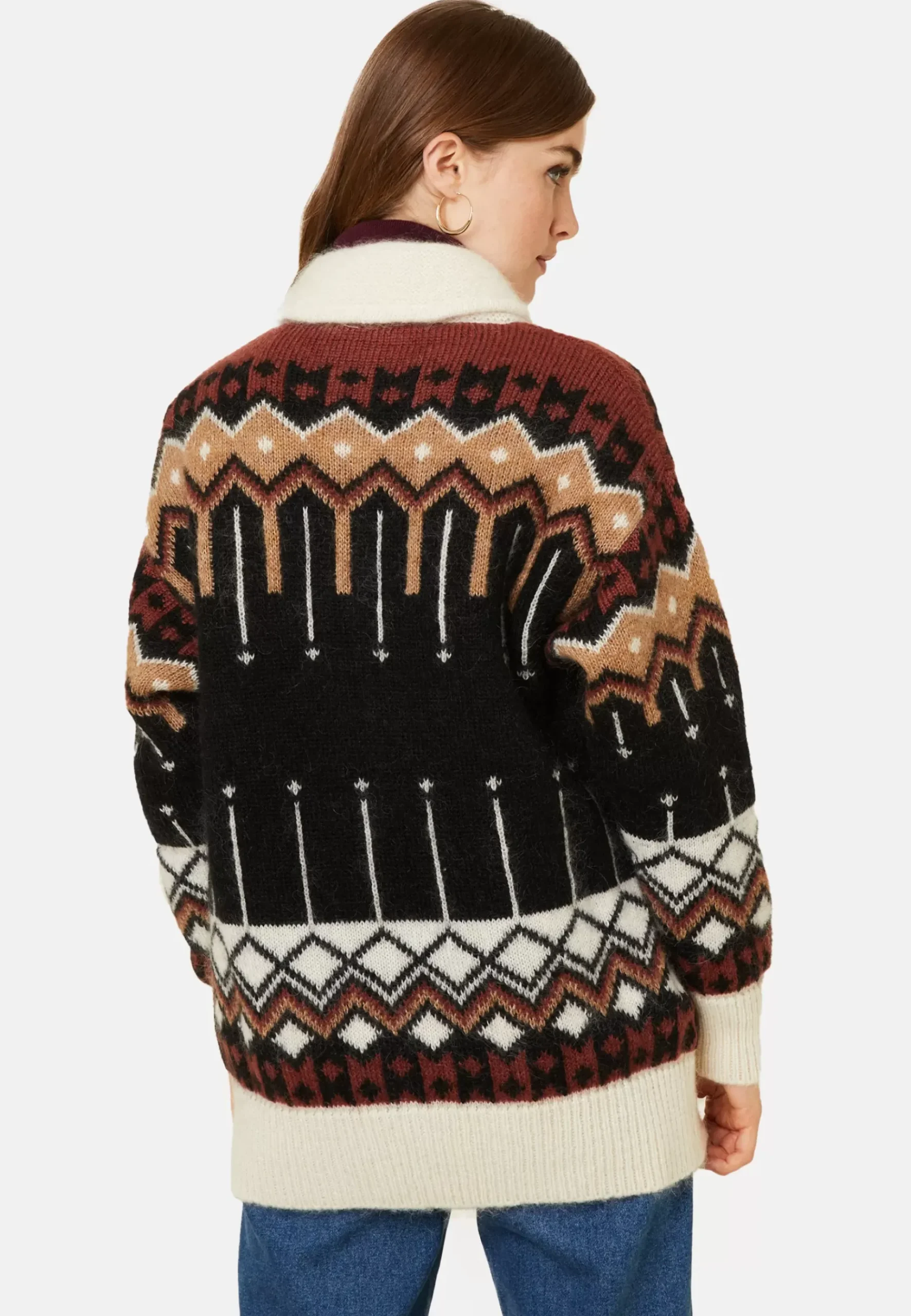 Maison Montagut Vestes Et Gilets>Veste Zippee Mi-Longue A Poches En Mohair - Goia Noir